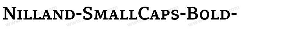 Nilland-SmallCaps-Bold字体转换