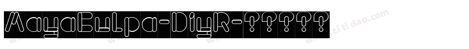 MayaCulpa-D1yR字体转换