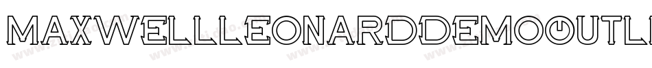 MaxwellLeonardDemoOutline-8MewD字体转换