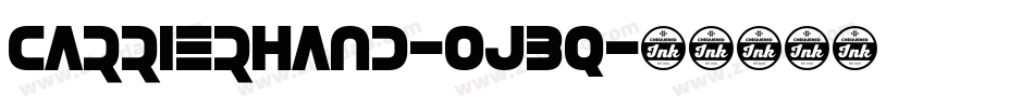 Carrierhand-ojBq字体转换