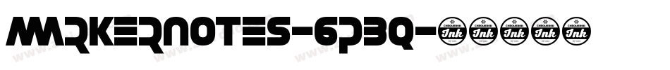MarkerNotes-6PBq字体转换