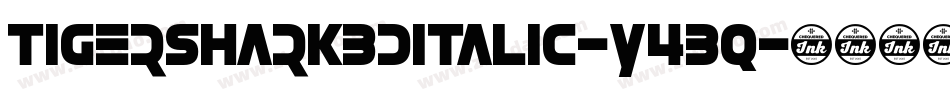 Tigershark3DItalic-Y4Bq字体转换