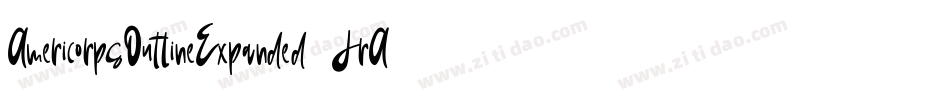AmericorpsOutlineExpanded-7JrA字体转换