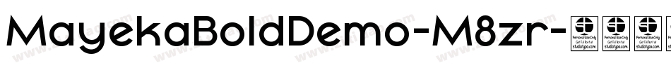 MayekaBoldDemo-M8zr字体转换