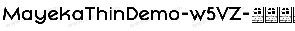 MayekaThinDemo-w5VZ字体转换