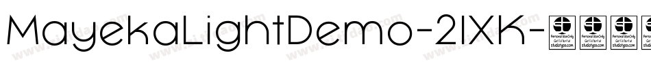 MayekaLightDemo-2lXK字体转换