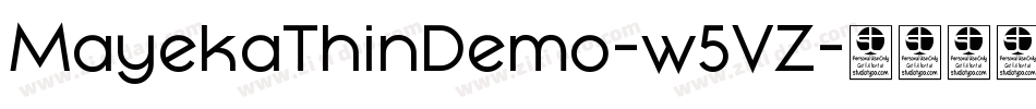 MayekaThinDemo-w5VZ字体转换