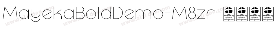 MayekaBoldDemo-M8zr字体转换