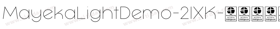 MayekaLightDemo-2lXK字体转换