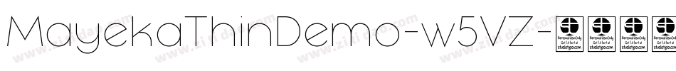 MayekaThinDemo-w5VZ字体转换