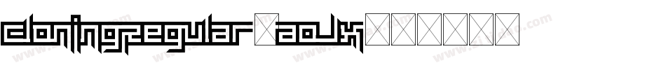 CloningRegular-aoJx字体转换
