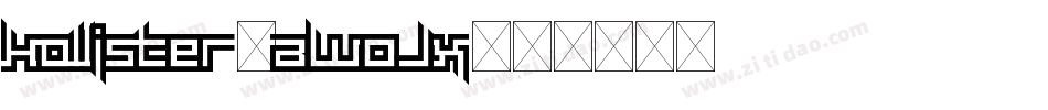 Hollister-BW0Jx字体转换