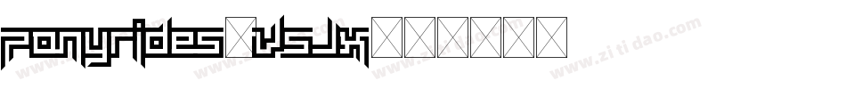 Ponyrides-V5Jx字体转换