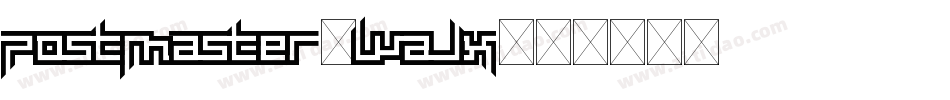 Postmaster-waJx字体转换