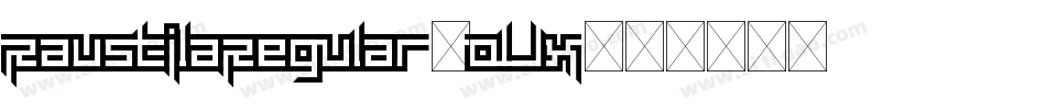 RaustilaRegular-olJx字体转换 RaustilaRegular-olJx字体转换