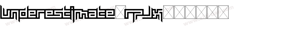 Underestimate-rPJx字体转换