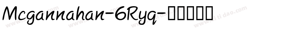 Mcgannahan-6Ryq字体转换