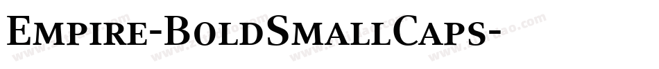 Empire-BoldSmallCaps字体转换