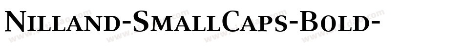 Nilland-SmallCaps-Bold字体转换
