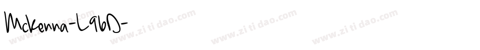 Mckenna-L96D字体转换