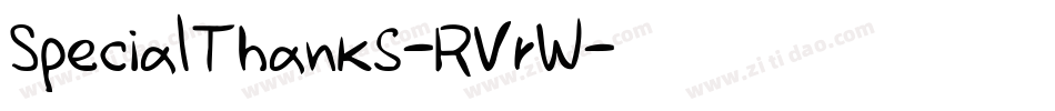 SpecialThanks-RVrW字体转换