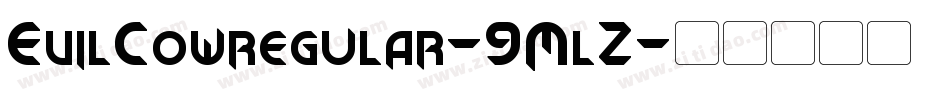 EvilCowregular-9MlZ字体转换