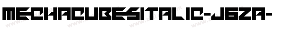 MechacubesItalic-J6Za字体转换