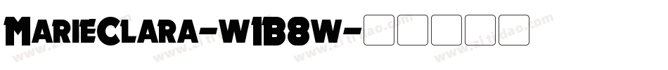 MarieClara-w1B8w字体转换