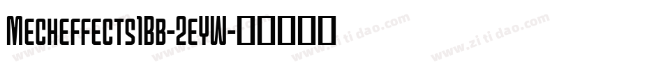 Mecheffects1Bb-2eYW字体转换