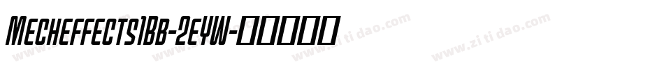 Mecheffects1Bb-2eYW字体转换