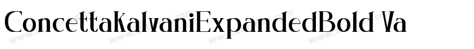 ConcettaKalvaniExpandedBold-VaEe字体转换 ConcettaKalvaniExpandedBold-VaEe字体转换