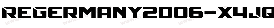 Regermany2006-x4Jq字体转换
