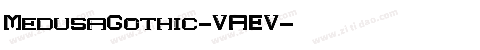 MedusaGothic-VAEV字体转换