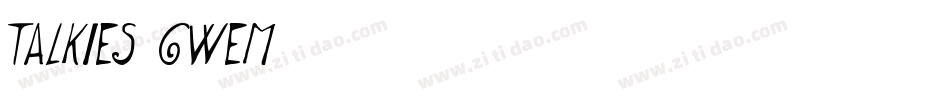 Talkies-6WeM字体转换