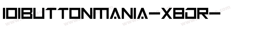 101ButtonMania-x8dR字体转换