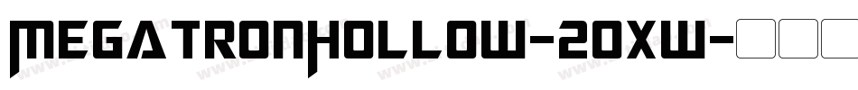 MegatronHollow-20xw字体转换