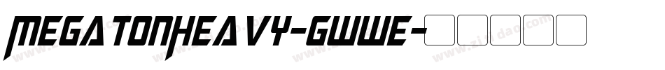 MegatonHeavy-gwwE字体转换