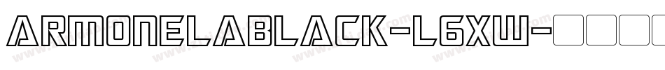 ArmonelaBlack-l6Xw字体转换