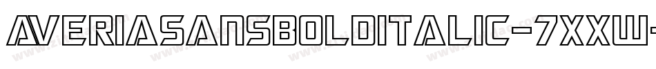 AveriasansBolditalic-7XXw字体转换