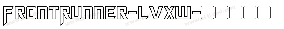 FrontRunner-lvXw字体转换 FrontRunner-lvXw字体转换
