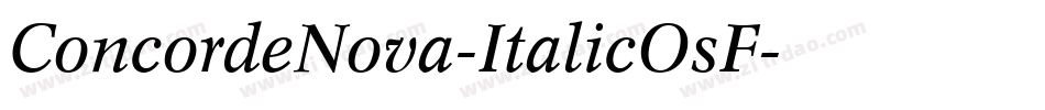 ConcordeNova-ItalicOsF字体转换