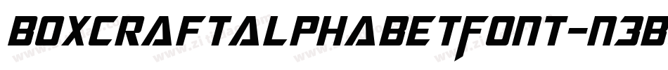 BoxcraftAlphabetFont-n3B0字体转换
