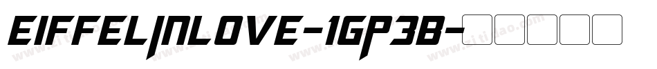 EiffelInLove-1GP3B字体转换