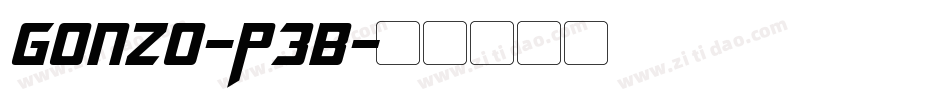Gonzo-P3B字体转换 Gonzo-P3B字体转换