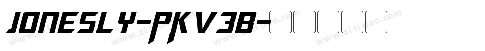 Jonesly-PKV3B字体转换 Jonesly-PKV3B字体转换
