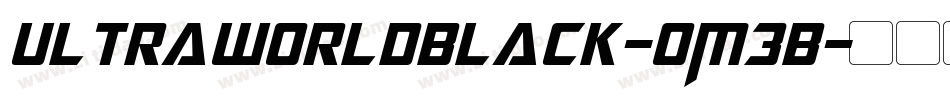 UltraworldBlack-oM3B字体转换