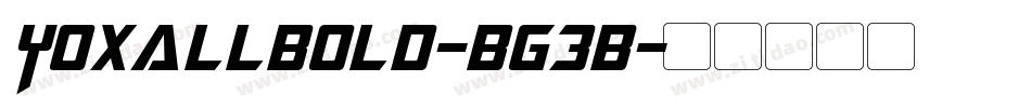 YoxallBold-BG3B字体转换