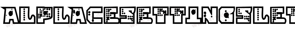 AlPlaceSettingsLetters-nK1字体转换