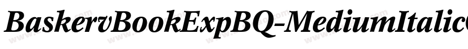 BaskervBookExpBQ-MediumItalicOsF字体转换