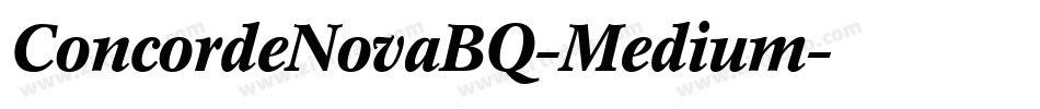 ConcordeNovaBQ-Medium字体转换